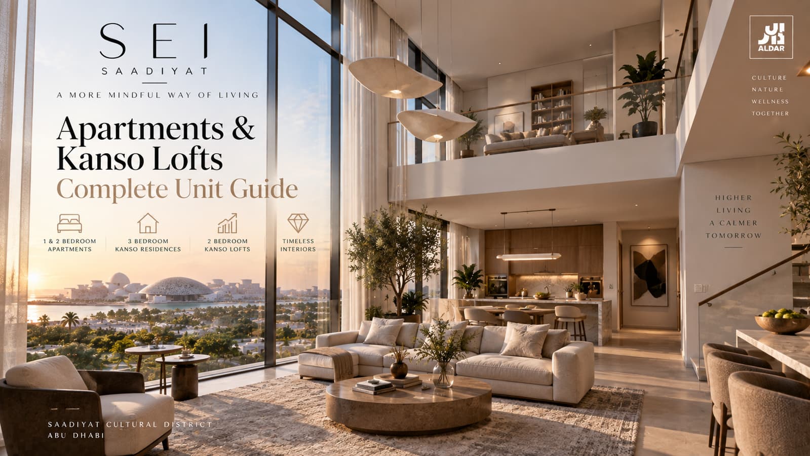 شقق سي السعديات ووحدات Kanso Lofts: دليل الوحدات الكامل