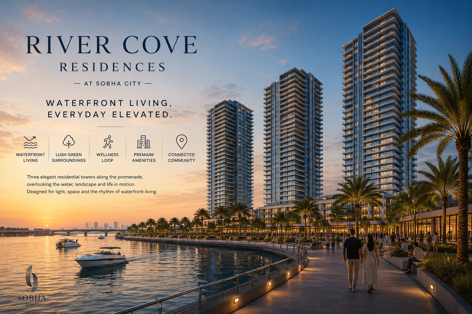 River Cove Residences at Sobha City Abu Dhabi: Modern Waterfront Living
