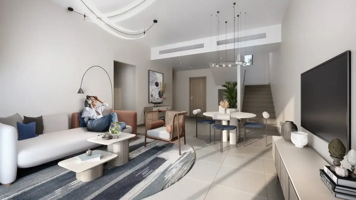 Modern townhouses and villas near Yas Park in Yas Park Gate on Yas Island