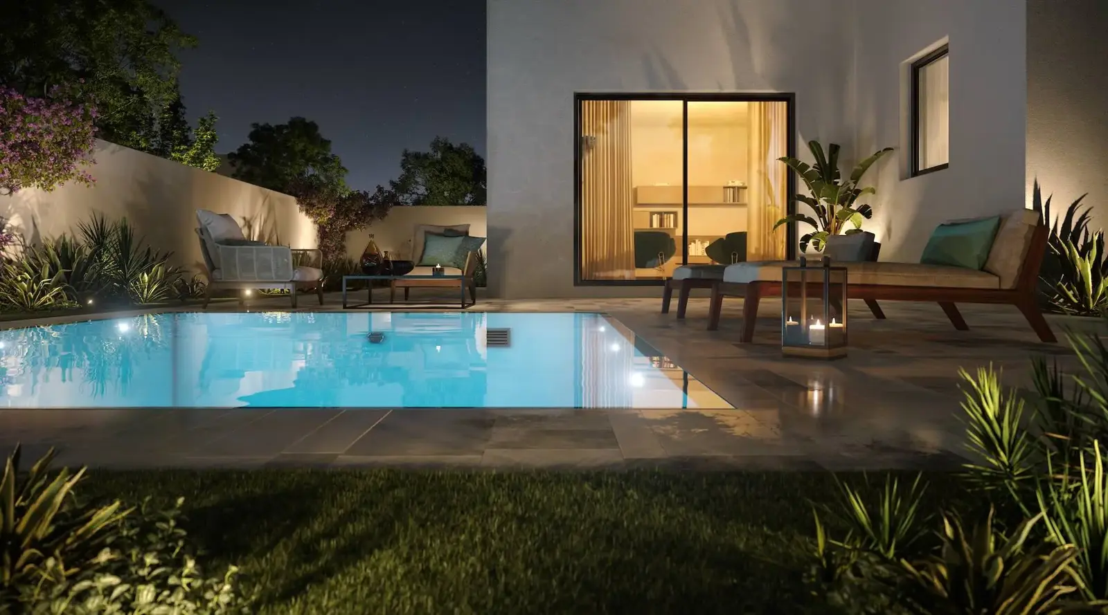 Modern villas and townhouses in Noya community on Yas Island Abu Dhabi