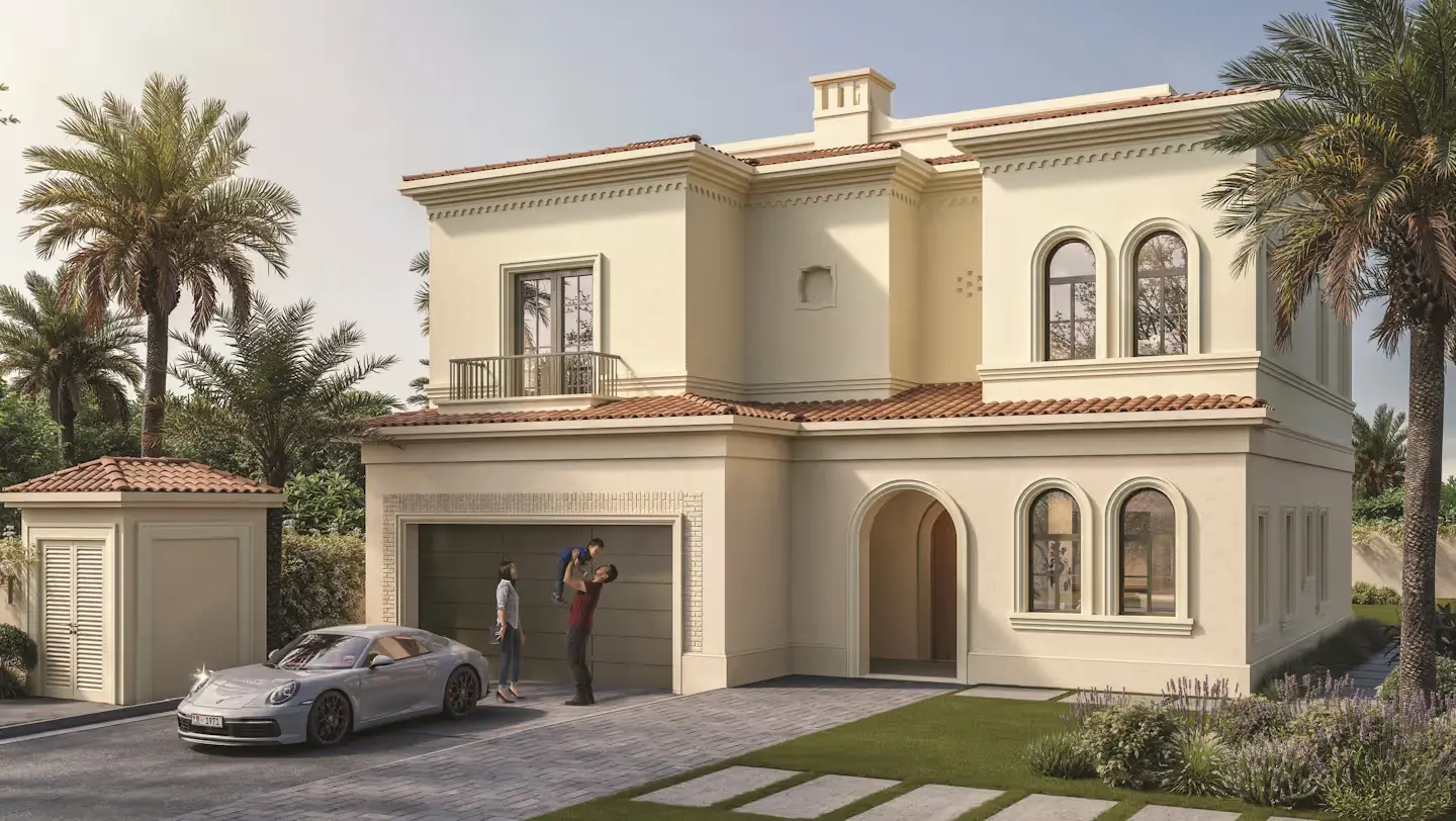 Mediterranean-style luxury villas in Bloom Living Almeria in Zayed City Abu Dhabi