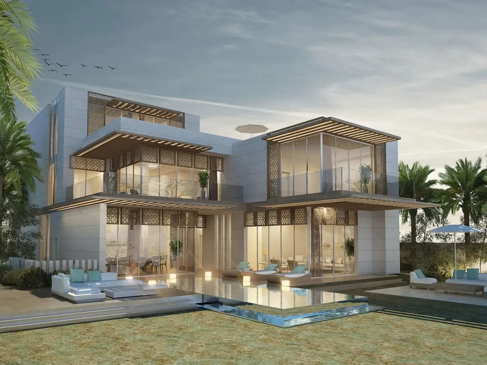 Ultra-luxury beachfront villas in Nudra on Saadiyat Island Abu Dhabi