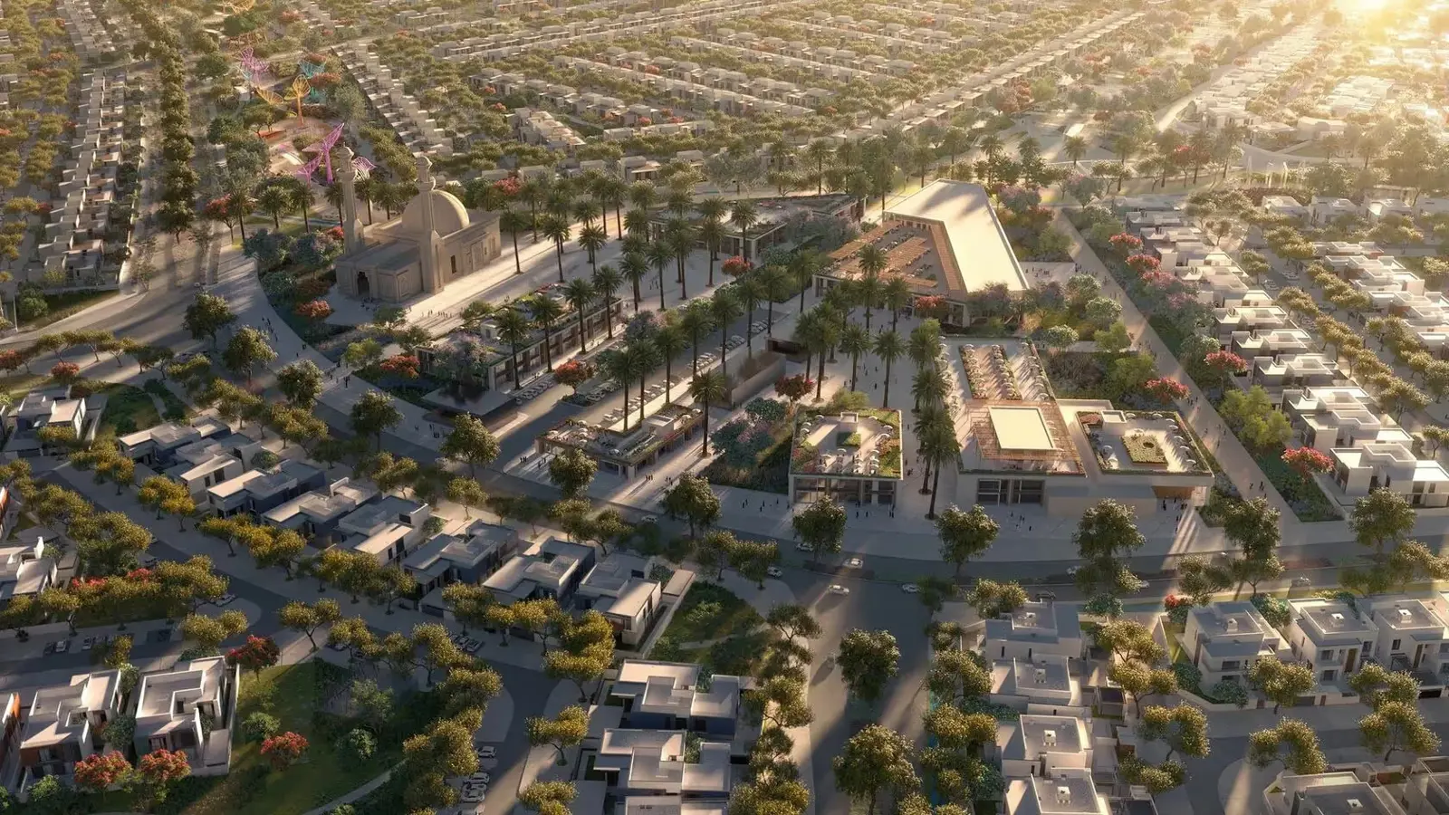 Luxury villas surrounded by nature in Saadiyat Lagoons on Saadiyat Island