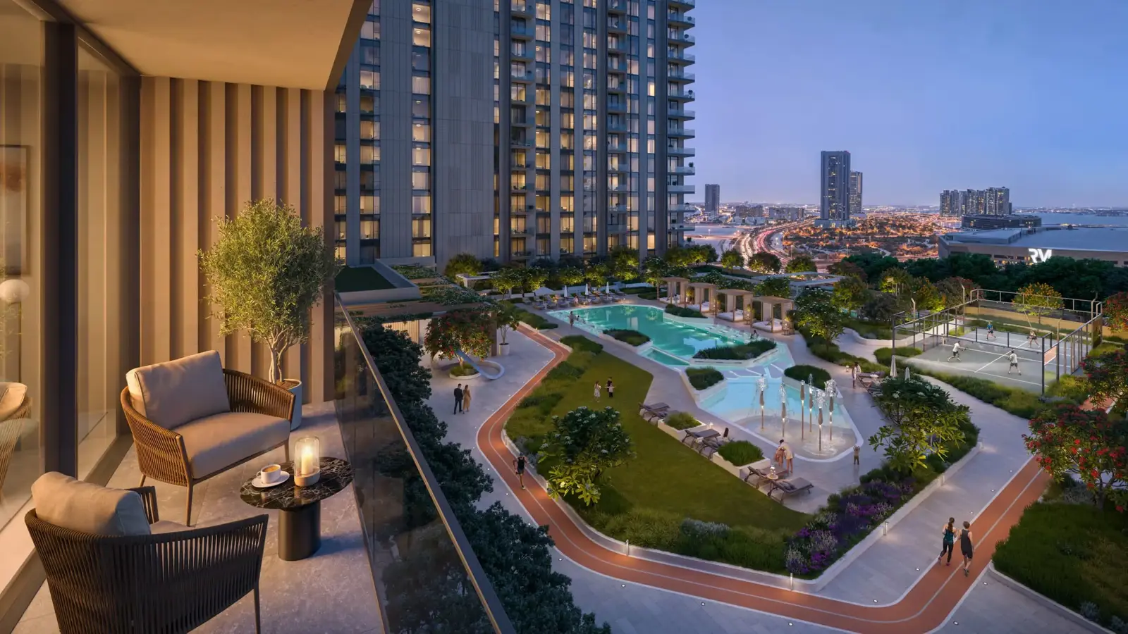 Modern villas and townhouses in Tara Park community in Abu Dhabi