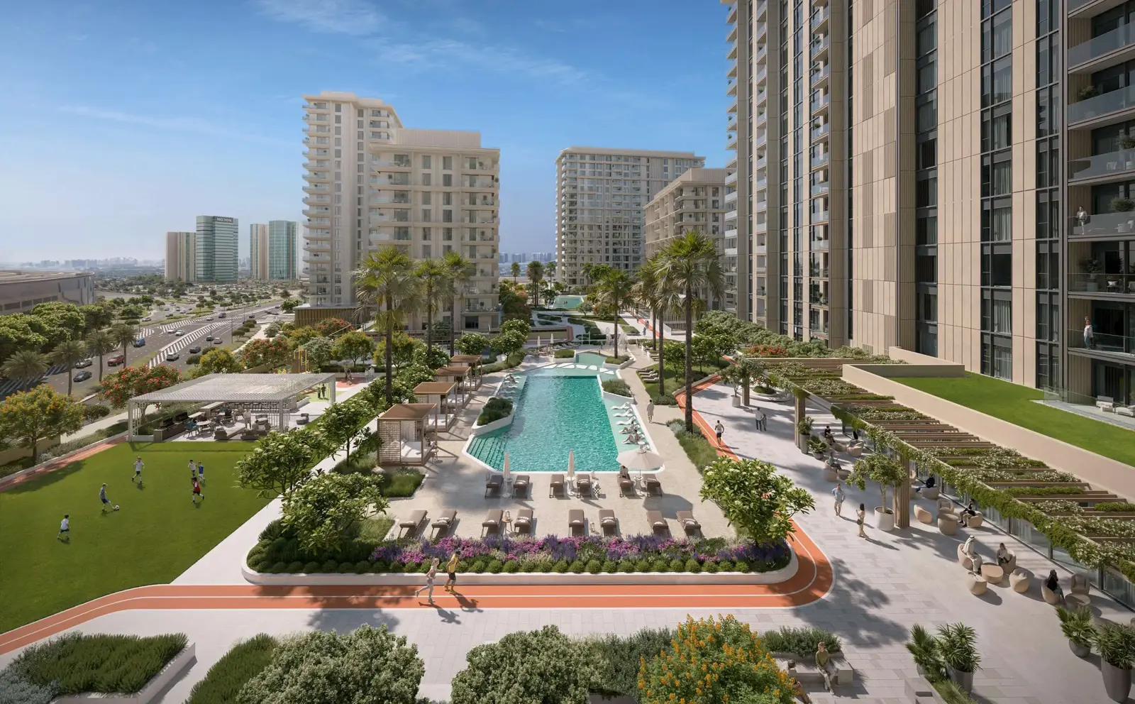 Modern villas and townhouses in Tara Park community in Abu Dhabi
