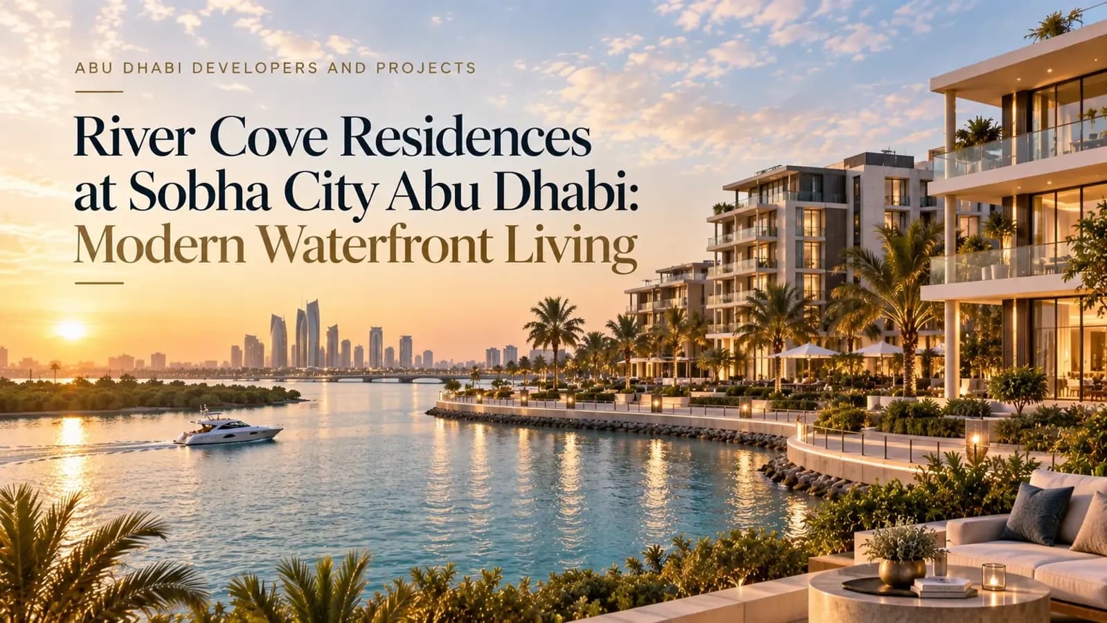 River Cove Residences at Sobha City Abu Dhabi: Modern Waterfront Living